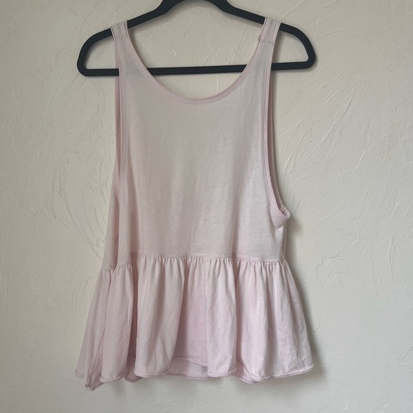 Free People We the Free soft pink baby doll low back tank top size S - Picture 1 of 7